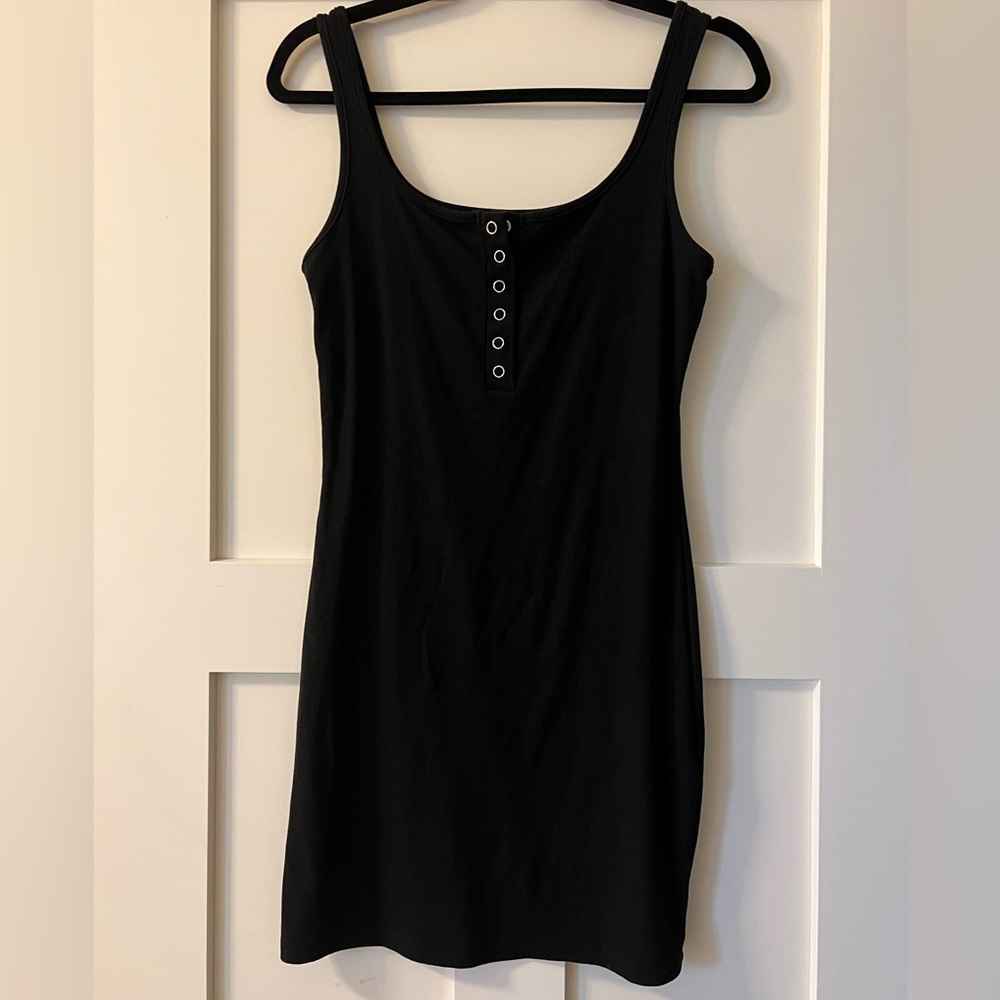 Black mini dress